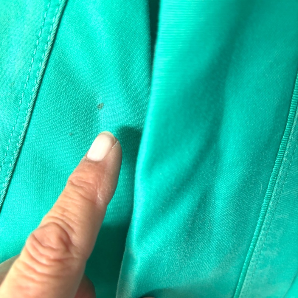 White House Black Market Green Swing Double Breasted Jacket SZ 8 Worn 1X - Picture 7 of 10